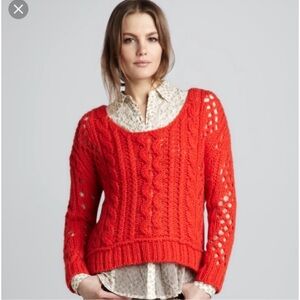 Free People The Fluff sweater in Wildfire